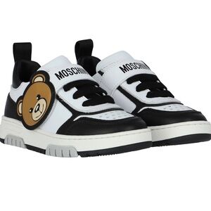 🐻MOSCHINO Black & White Teddy Bear Trainers🐻 GUC•$265